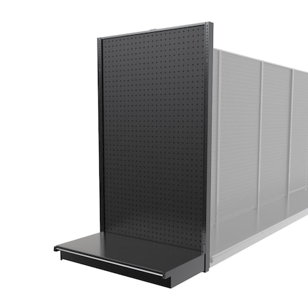 Lozier Gondola Shelving End Cap Black 48W 84H 16D P486S-EC